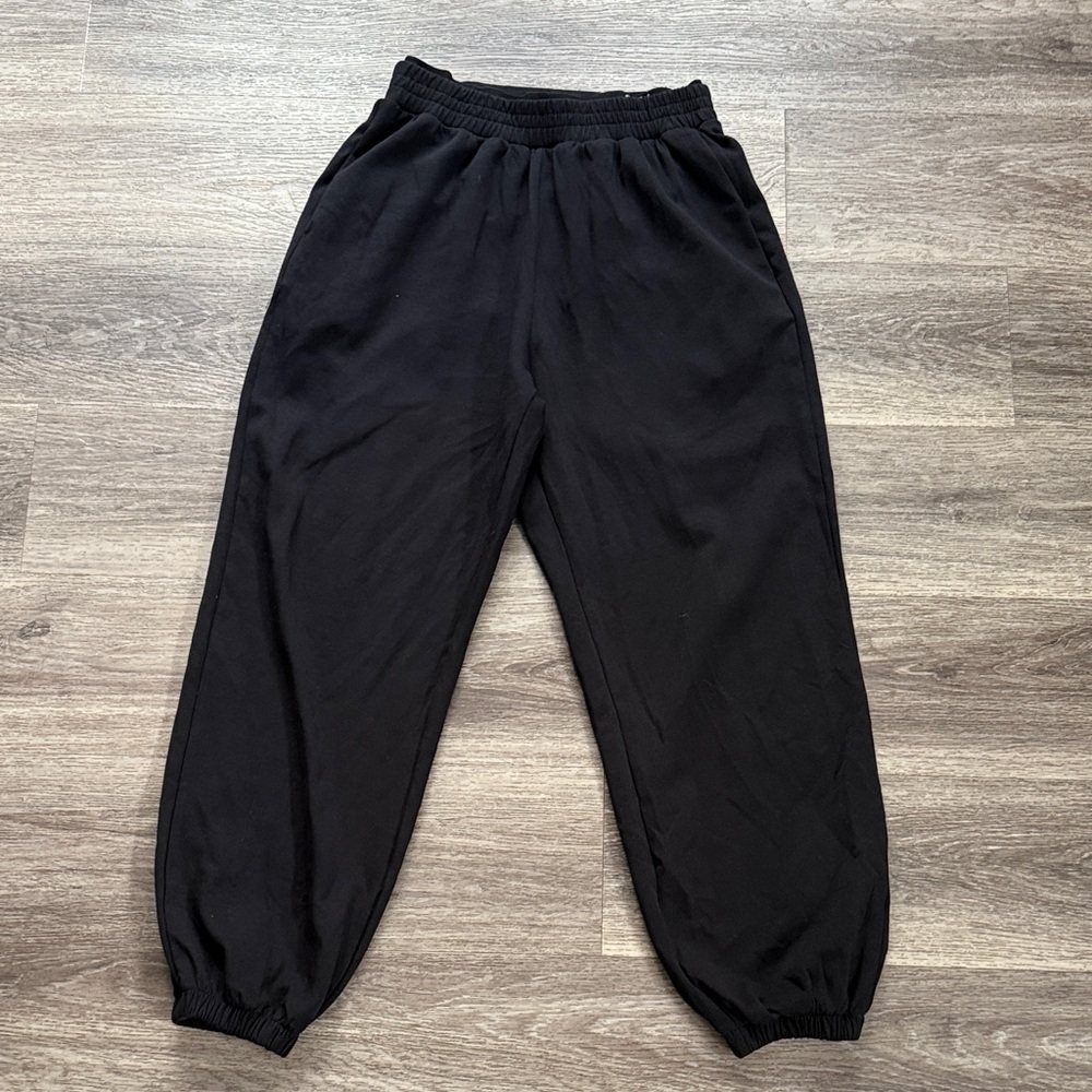 OGL Black Athletic Jogger Pants Cotton Blend Sweats Size Large